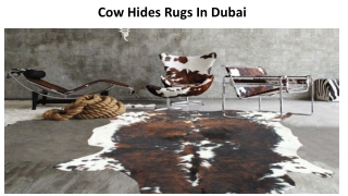 Cow Hides Rugs In Dubai
