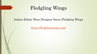 Indian Ethnic Wear Designer Saree-Fledgling Wings