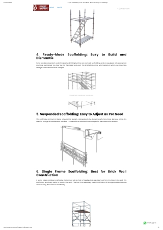 7 Types of Scaffolding in India - Preet Bharat