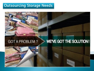 Outsourcing Storage Needs