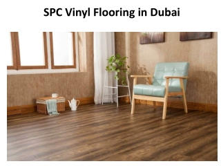 SPC Vinyl Flooring in Dubai