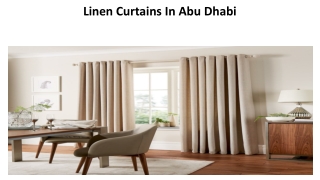 Linen Curtains In Abu Dhabi