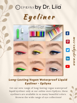Long-Lasting Vegan Waterproof Liquid Eyeliner - Epilynx