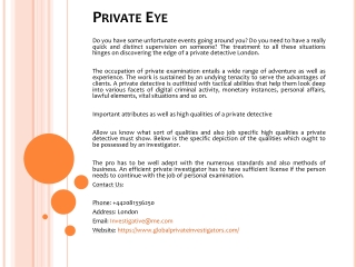 Private Eye