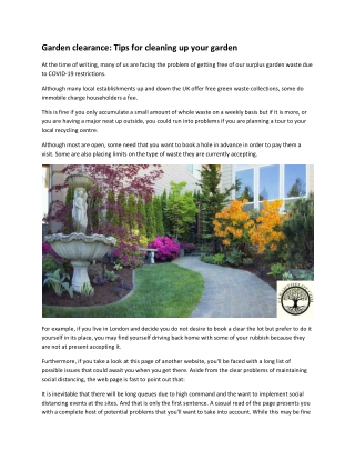 USEFUL TIPS FOR A GARDEN CLEARANCE (1)