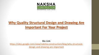 Why quality structural design and drawing are important for your project