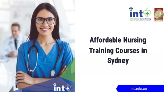 Leading International Nursing Organisation for Affordable Training in Sydney