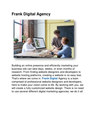 Frank Digital Agency