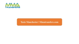 Taxis Manchester | Mmatransfers.com