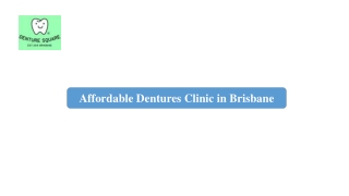 Affordable Dentures Clinic in Brisbane