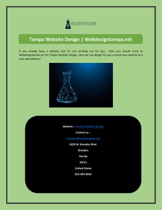 Tampa Website Design Webdesigntampa.net