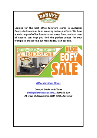 Office Furniture Stores Dannysdesks.com.au