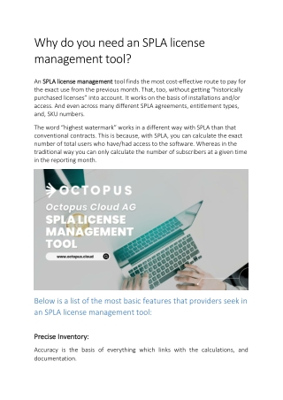 Why do you need an SPLA license management tool