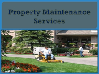 Property Maintenance Services