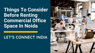 Things To Consider Before Renting Commercial Office Space In Noida