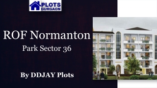 ROF Normanton Park Sector 36 | Residential Plots Sohna
