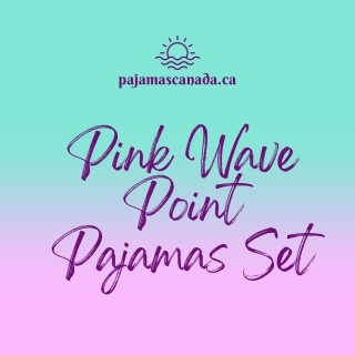 Pink Wave Point Pajamas Set - pajama sets for women