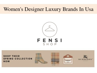 Women's Designer Luxury Brands In Usa