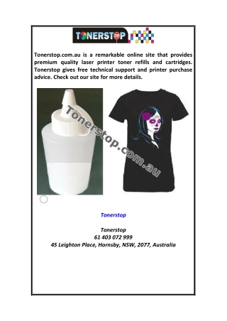 Tonerstop Tonerstop.com.au