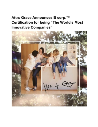 Attn_ Grace Announces B corp