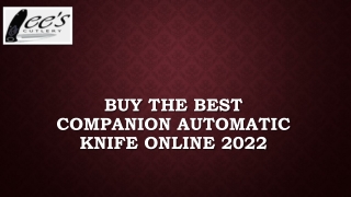 Companion automatic knife