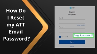 How Do I Reset my ATT Email Password