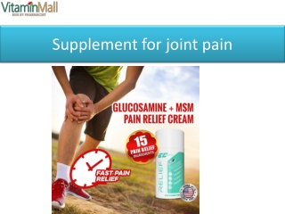 Supplement for joint pain