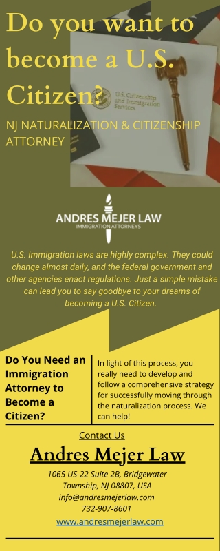 Naturalization Lawyer in Bridgewater NJ