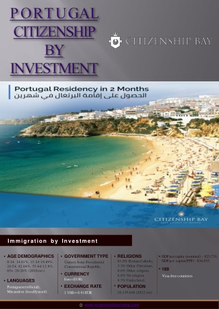 Portugal Citizenship By Investment