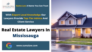 Real Estate Lawyers In Mississauga | Suma Law