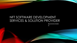 NFT Software Development Services & Solution Provider