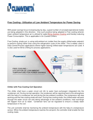 Free Cooling– Utilization of Low Ambient Temperature for Power Saving