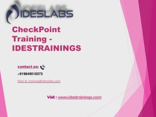 Checkpoint Training _PDF