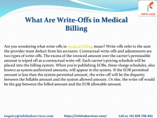 What are write off in Medical Billing