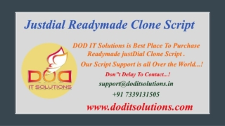 Online Readymade Justdial Clonne System - DOD IT SOLUTIONS