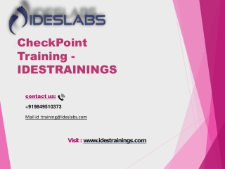 Checkpoint Training _PPT