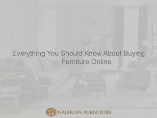 Everything You Should Know About Buying Furniture Online