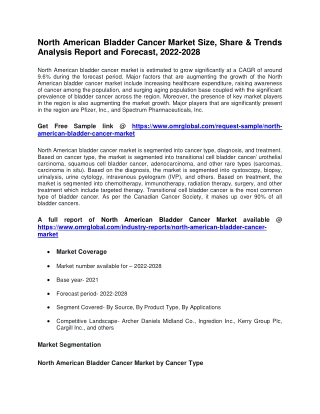 North American Bladder Cancer Market