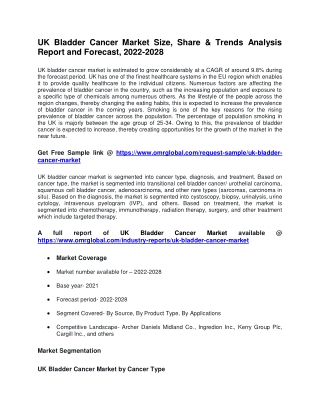 UK Bladder Cancer Market