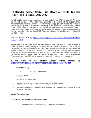 US Bladder Cancer Market