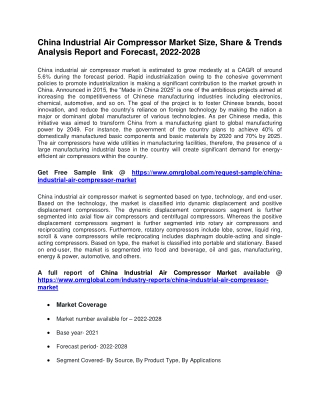 China Industrial Air Compressor Market