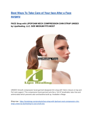 Best Ways To Take Care of Your face After a Face surgery
