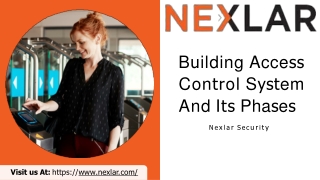 Building Access Control System And Its Phases - Nexlar Security