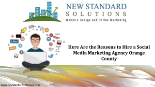 Here Are the Reasons to Hire a Social Media Marketing Agency Orange County