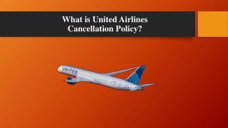 What is United Airlines cancellation policy