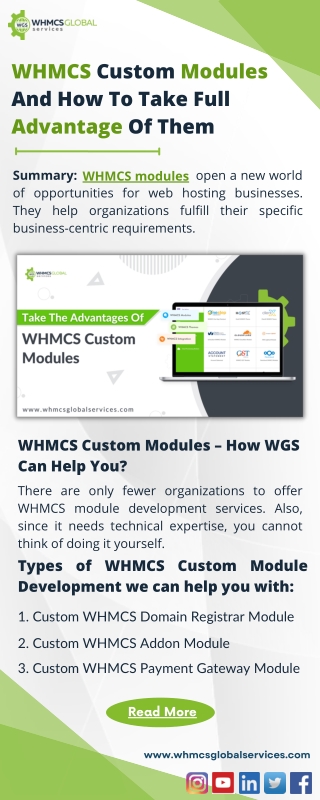 WHMCS Custom Modules