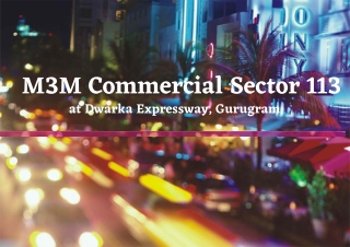 M3M Commercial Sector 113 Dwarka Expressway Gurgaon - Brochure