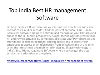 Top India Best HR management Software