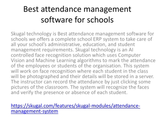 Best attendance management software for schools