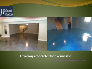 Driveways concrete floor kennesaw